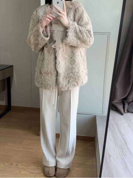 ✨【不加绒版520g人字纹羊毛阔腿裤9115-1款】✅立体修身剪裁👏+巨显瘦中缝线，🎉窄版阔腿裤型，🌿🌿上身👉👉👉瘦十斤 商品图2