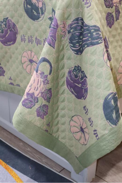 😉【良心推荐】🌸#玛万生活色织文化提花床盖🌟🌟🌟——百分百全棉，🌈舒适呵护每一刻 😏三层纱上下两层100%全棉面料，😍透气性强，🙌吸湿性好 商品图3