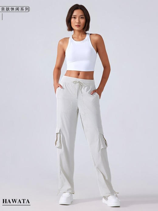 哈瓦塔（带兜）休闲速干工装长裤H341167 商品图3