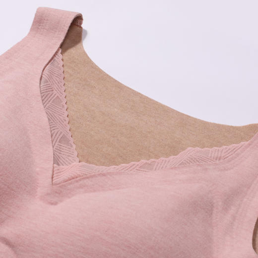 都市丽人保暖衣舒暖单件背心蚕丝羊毛AB面中厚女士保暖衣保暖背心LWT4A2 商品图4