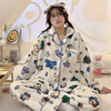 【加绒加厚！日系卡通法兰绒睡衣】细腻轻糯 快速升温 持久保暖！可居家可外穿，可爱女款秋冬季长袖长裤两件套睡裤家居服 商品缩略图0