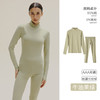 3A级抑菌保暖内衣女秋冬季中领纯棉薄款全棉毛衫内穿打底秋衣秋裤套装 商品缩略图2