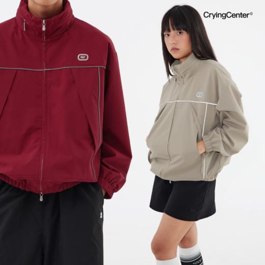 CryingCenter 深红卡其反光条拼接户外大口袋冲锋衣外套 哭喊中心 商品图0