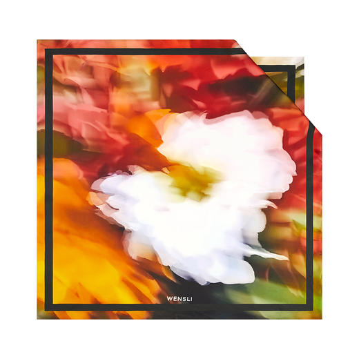 万事利双面印花大方巾-挽朝霞 商品图6