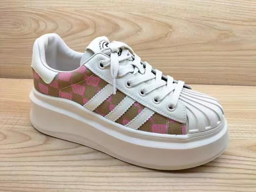 秋季豪行23310315真皮网布休闲鞋时尚平底女单鞋  小半码 商品图1