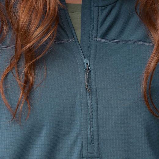 北极狐 女士户外抓绒衣 2024秋冬立领保暖衣 露营徒步打底衫87141 商品图3