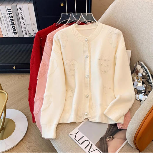 【积分换购】桃心订珠针织外套 3521010019 商品图14