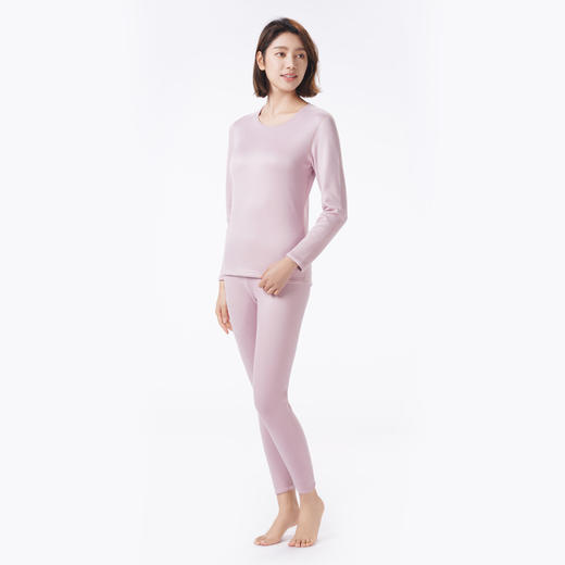 都市丽人保暖衣强暖套装导电丝-牛奶暖暖衣厚女士保暖衣套装LWT2A3 商品图2