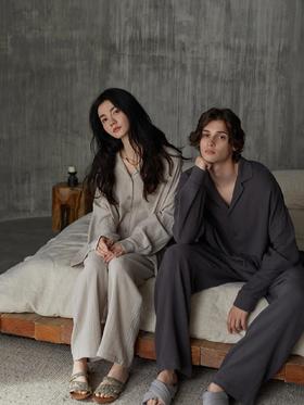 岚束叶落有声系列家居服 | 秋冬家居服，情侣款，高级感松弛感一把拿捏