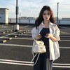 金蘑菇菇 松弛vibe'/ 夏季防晒衬衫显瘦高弹百搭设计感套装 商品缩略图3
