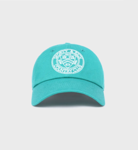 Sporty & Rich - Connecticut Crest Embroidered Hat - Caribbean - 女装 - 帽子 - 海蓝色