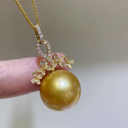 钻石菲律宾金珠吊坠13-14mm 商品图1