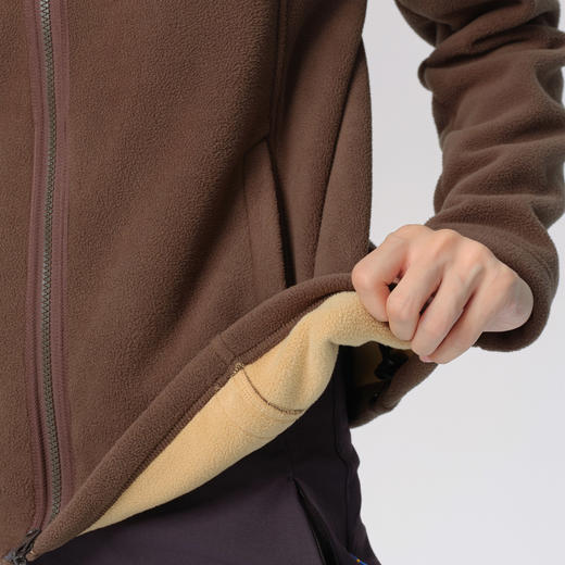 北极狐 女士连帽抓绒外套 2024秋冬新款保暖抓绒休闲衣 04242288 商品图2