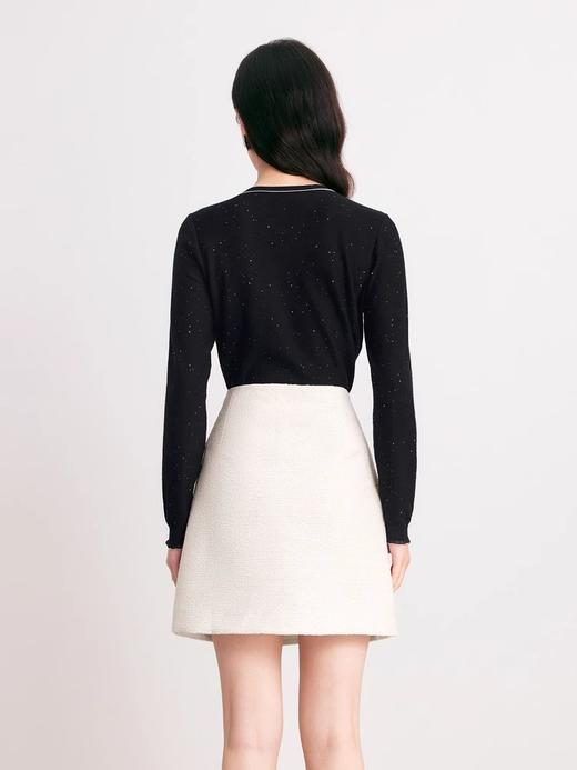 [顺丰包邮]珂莱蒂尔同款22510秋季修身V领套头绵羊毛拼接针织衫上衣171 商品图5