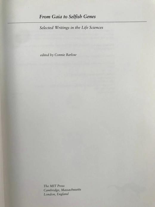 从盖亚到自私基因：生命科学文选 数十幅插图 精装16开 商品图3