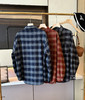 河智苑明星同款！加厚磨毛秋冬格子衬衣 商品缩略图1