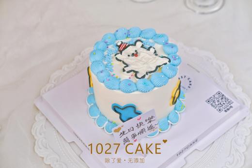1027CAKE |  手绘蛋糕  线条小狗 商品图2