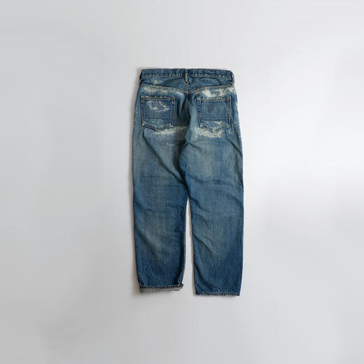 FDMTL CLASSIC STRAIGHT DENIM 日本冈山制水洗破坏直筒牛仔裤 商品图4