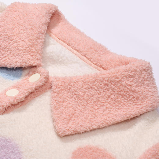 都市丽人睡衣舒适外出长袖家居服米粒绒厚女士米粒绒套装LHT2Q2 商品图4