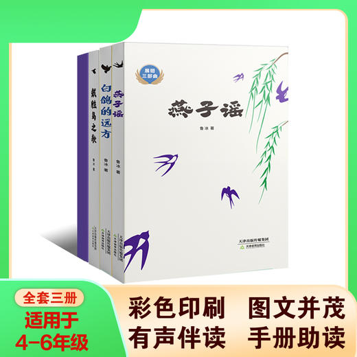 【套装】展翅三部曲·白鸽的远方 燕子谣 戴胜鸟之歌 鲁冰著 天津教育出版社 商品图1