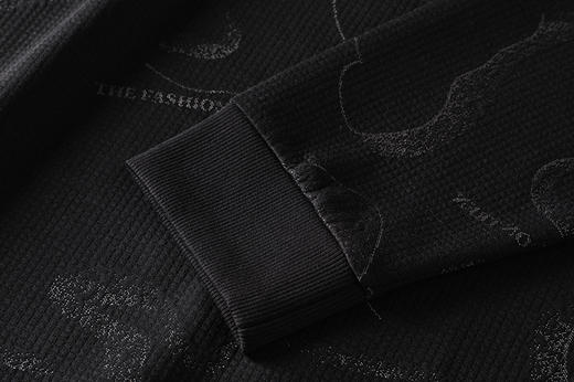 【新款DG】大依优型大码长袖卫衣圆领加肥加大肥佬休闲宽松透气上衣打底T恤 商品图4