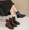 westory2024年秋冬新款优雅风平底粗跟百搭短靴切尔西S24DS84761 商品缩略图5
