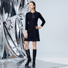 EITIE爱特爱冬季新品高腰修身显瘦裙摆拼接气质优雅连衣裙7607316 商品缩略图4