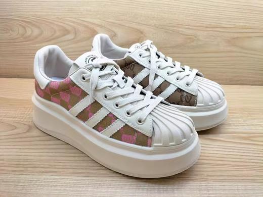 秋季豪行23310315真皮网布休闲鞋时尚平底女单鞋  小半码 商品图5