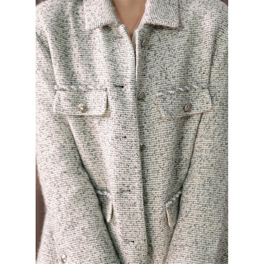 89368原形小香风短外套女2024秋季新款韩版设计感气质小个子粗花呢上衣 商品图3