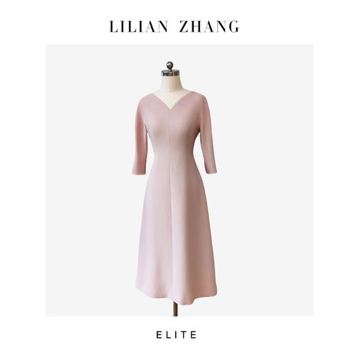 E—定制—「法式复古」—**——Lady挚爱、花苞领A摆连衣裙 2401190 商品图0