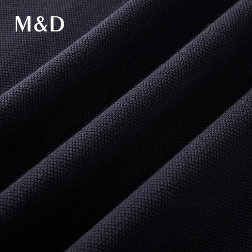 【名盾】撞色长袖Polo衫，新疆长绒棉混纺，透气舒适，柔软不易变形M0CL11694A 商品图4