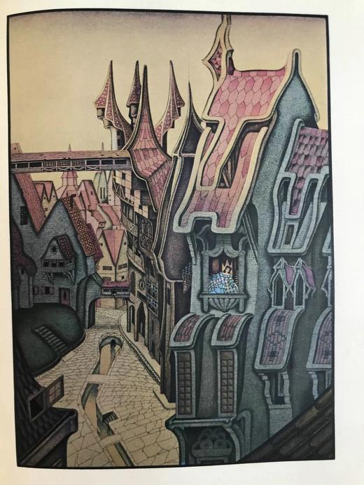 1932年 霍夫曼故事集 马里奥·拉博切塔彩色艺术插图 布面精装16开 商品图10