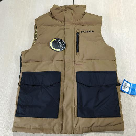 瑕疵Columbia/哥伦比亚 男秋冬保暖金点热反射立领刺绣标棉服马甲 商品图0