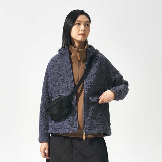 北极狐 女士连帽羊羔毛外套 2024秋冬 城市户外保暖夹克04242262 商品图3