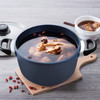 【小家电】Revere锅具蓝宝石材质带盖不粘锅汤锅深汤锅汤锅24cm RWS-6124C/YK HF 商品缩略图0
