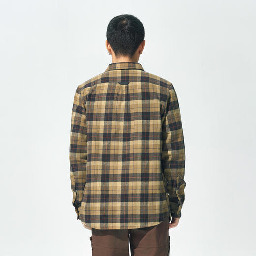 北极狐 男士长袖格子衬衫 2024新款 城市户外休闲衬衣88398 商品图3