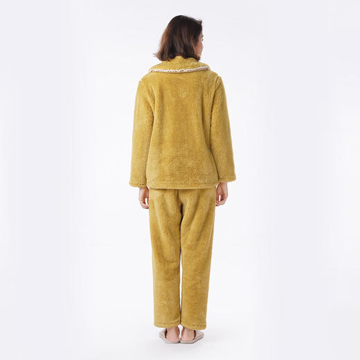 都市丽人睡衣亲情蜜语长袖家居服长毛绒厚女士长毛绒套装LHT9B3 商品图3