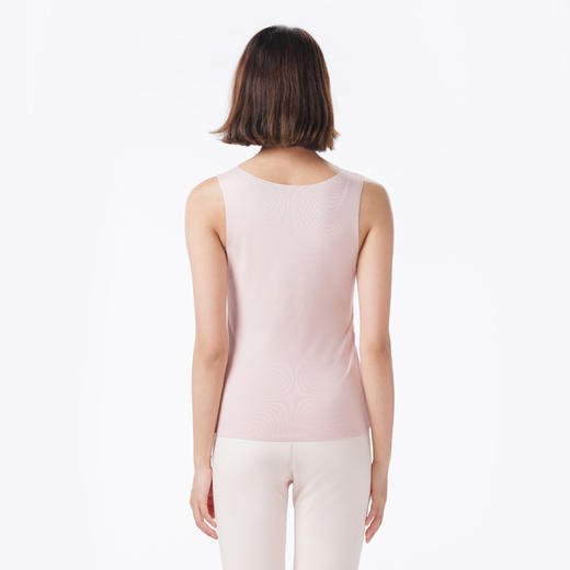 都市丽人保暖衣轻暖单件背心阳离子罗纹绒3.0薄女士保暖衣单件上衣LWTFA1 商品图3