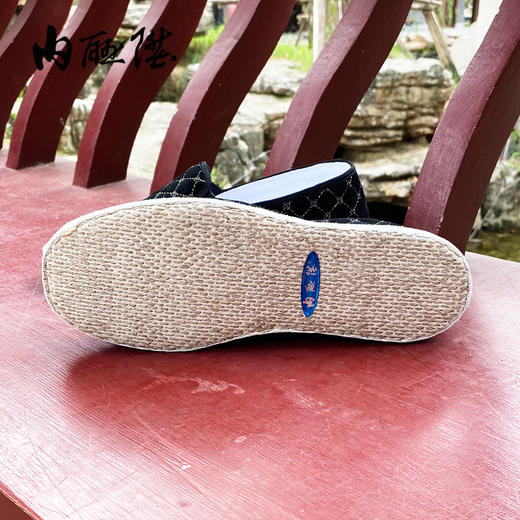 内联升手工女鞋布鞋坤千春秋格棉巾舌边8632A 商品图5