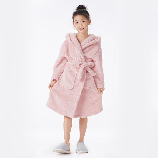 都市丽人眯雅佳睡衣超值精选单件袍长毛绒厚童装法兰绒单件袍JHT7A2 商品图4