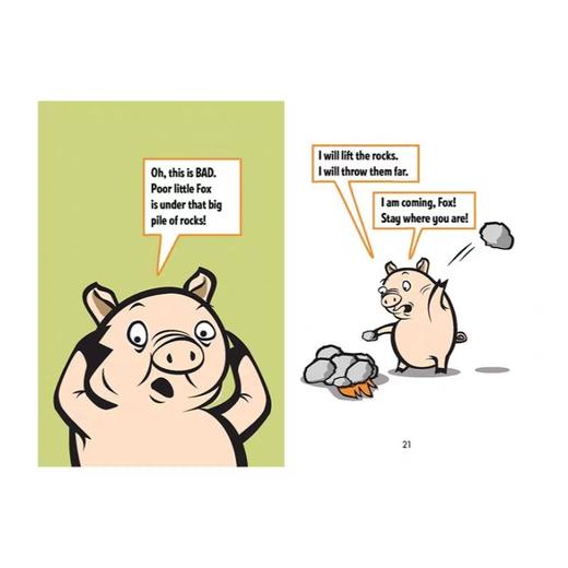 企鹅桥梁小读本 A Pig a Fox 猪和狐狸的故事3册套装 英文原版 进口图书 儿童绘本 故事图画书 独立阅读入门 Jonathan Fenske 商品图2