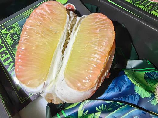 泰国红宝石蜜柚1箱4个共约9斤 礼盒装 柚子清甜多汁 低脂解腻 商品图5