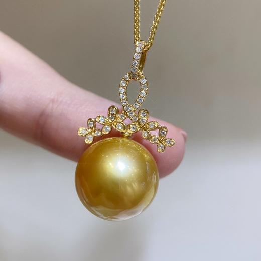 钻石菲律宾金珠吊坠13-14mm 商品图0