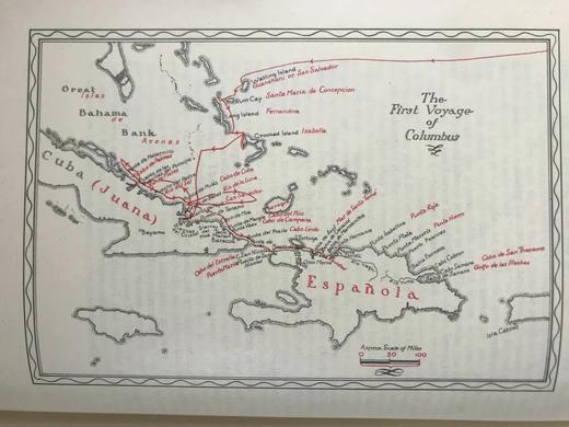 限量版毛边本！1930年 哥伦布航海记 5幅地图 布面精装16开 商品图6