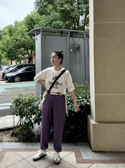 24秋-男女款｜紫标日系高腰休闲工装裤【包邮/三天无理由退换】 商品图8