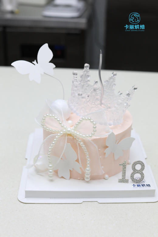 仙女皇冠蝴蝶蛋糕（粉色款） 商品图0