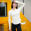 跃牌【周游世界系列】 健身服女秋冬款高弹力立领高级感跑步运动上衣半拉链透气显瘦长袖 TP0660 商品缩略图3