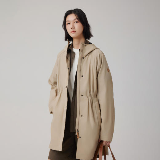 Fjallraven/北极狐 户外连帽风衣外套 女士中长款防风夹克 87029 商品图1