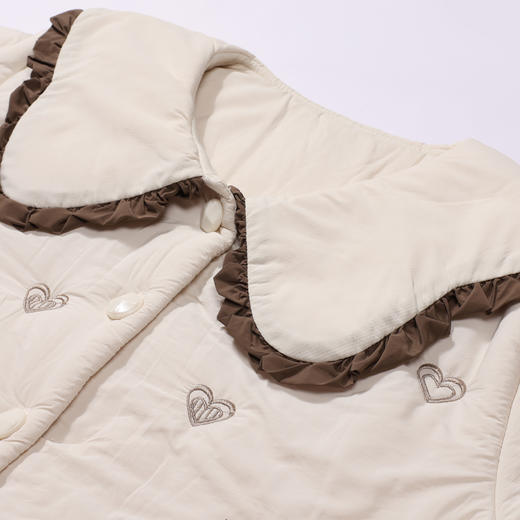 都市丽人睡衣夹棉系列长袖家居服梭织夹棉加厚女士中夹棉套装LHT1P1 商品图4