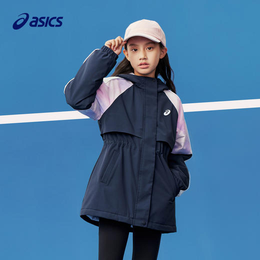 Asics/亚瑟士童装儿童棒球服夹克外套2024年秋冬新款美式飞行夹克 商品图0